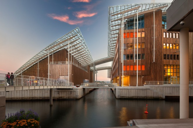 Le nouveau bâtiment du musée privé a été construit par le légendaire architecte Renzo Piano.