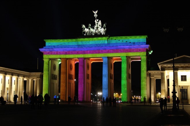 Festival luči v Berlinu.