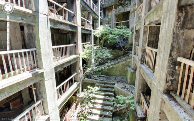 zapuščani domovi na otoku Ha, Japonska 