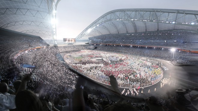 Olimpijski stadion Fišt. (foto: OK Sochi 2014 Olympic Games)