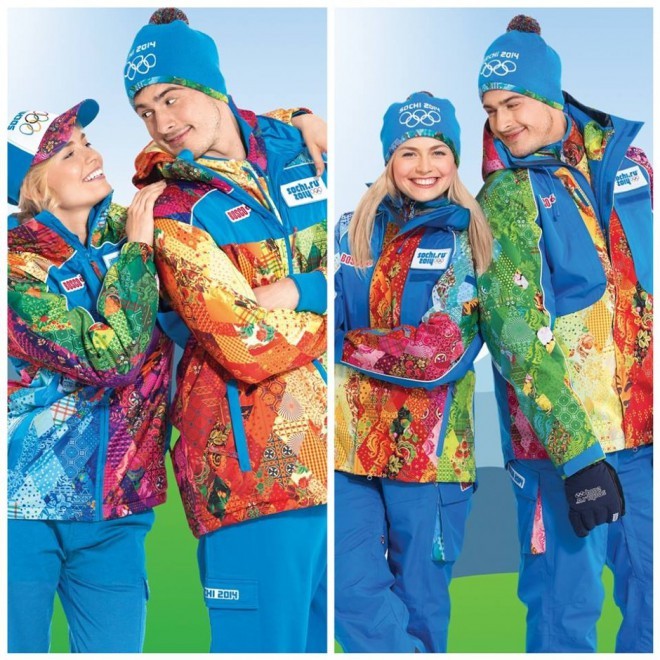 The official uniform of the Olympic Games in Sochi.