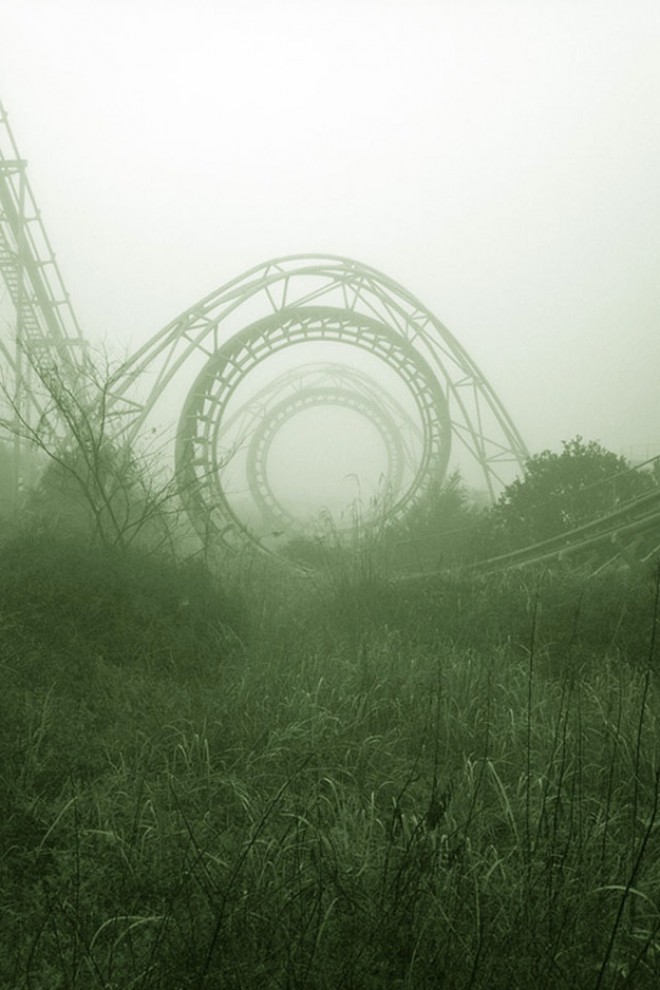 Abandoned amusement park, Japan.