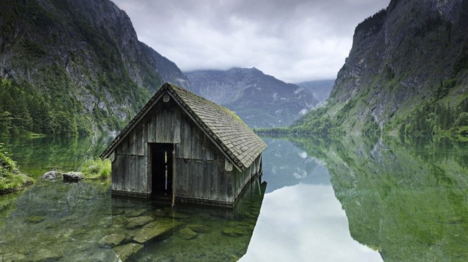 Fishing house in Germany.