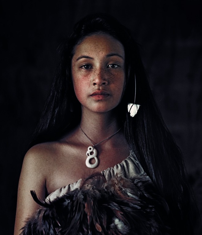 Maori-Mädchen.