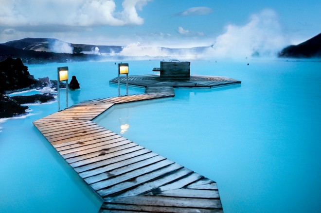 冰岛最著名的水疗中心是蓝色泻湖。照片：戈伊斯塔 