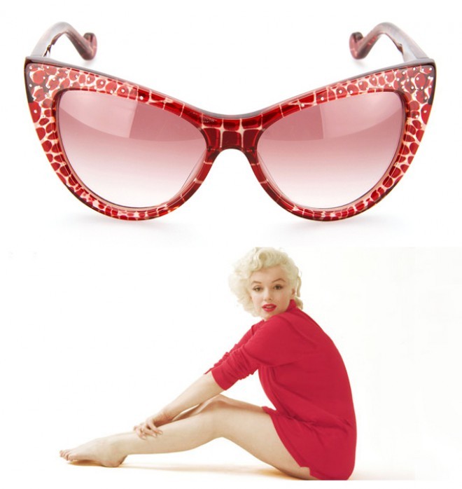 The Marilyn collection is the inspiration for the actress's favorite glasses Photo: Buro 24/7