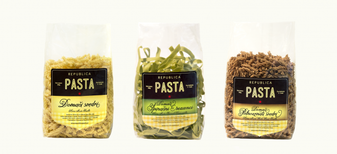 Een pakket uitstekende pasta, gemaakt volgens geselecteerde recepten, voor thuiskoken. Foto: Republica Pasta.