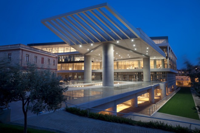 The new Acropolis Museum is a modern building. Photo: Nikos Daniilidis