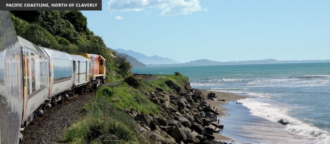 Obala Tihega oceana Foto: Kiwi rail Scenic