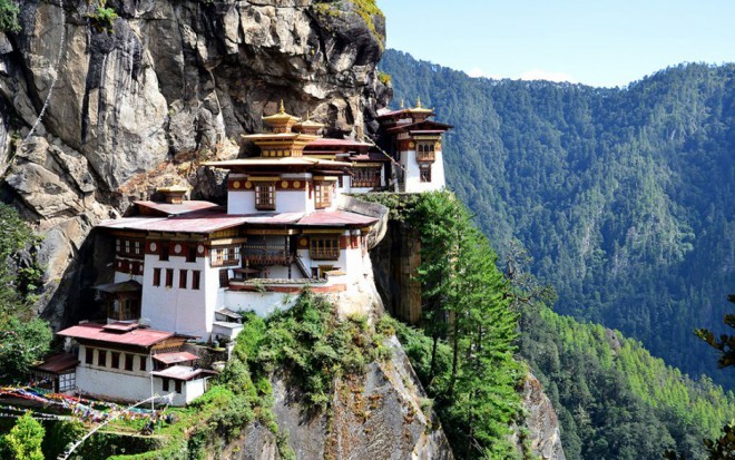 Klášter Tygří hnízdo, údolí Paro, Bhútán. Foto: News.distractify