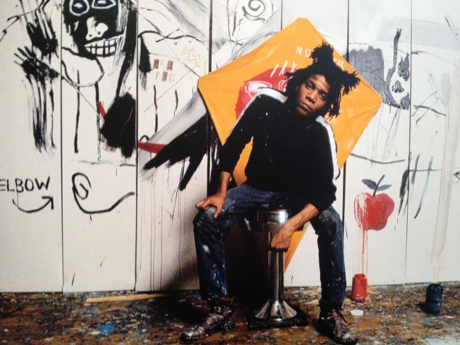 Razvpiti francoski umetnik Jeana-Michela Basquiat.