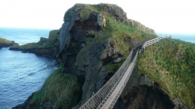 Carick a Rede viseči most Irska. Foto: Flickr