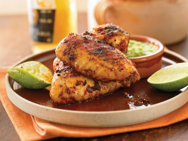 Colombian chicken wings with coriander sauce