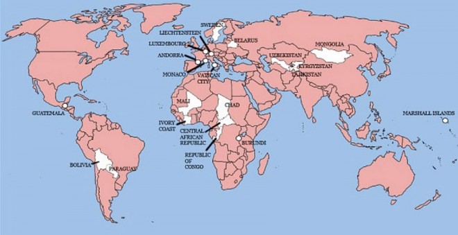 22 países ocupados por Gran Bretaña a lo largo de la historia