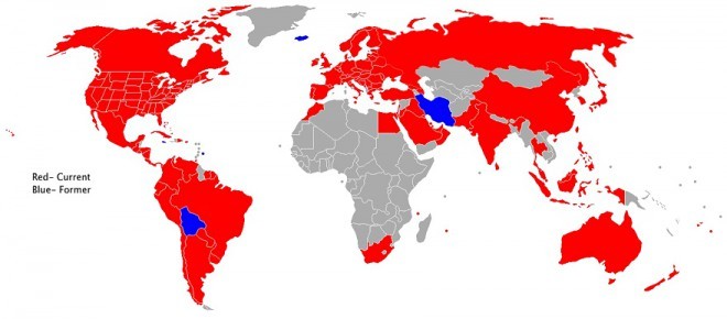 Države v katerih je prisoten McDonalds