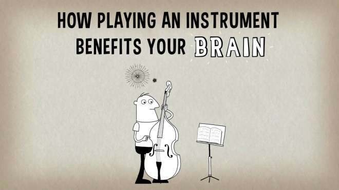 Het bespelen van een instrument vergroot het cognitieve vermogen.