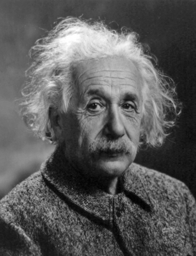 Slavni Albert Einstein.