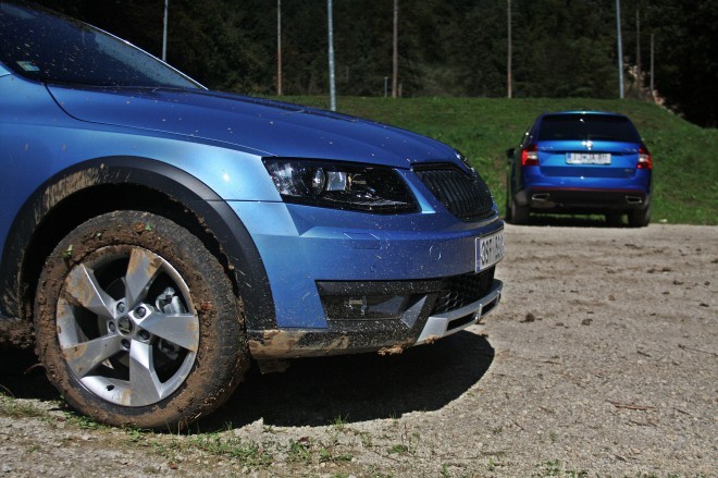 The off-road "Scout" can be distinguished from other versions of the Octavia by a more robust front part, including plastic trims on the lower part of the body and protection of the chassis and engine compartment. Xenon and LED lights are commendably part of the standard equipment.