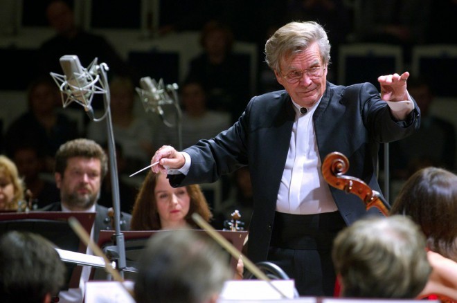 Vladimir Fedosejev, karizmatični dirigent Simfoničnega orkestra Čajkovskega iz Moskve.