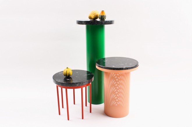 Pedestal coffee table series.