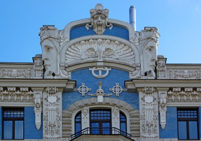Art Nouveau-arkitektur i Riga er blandt de smukkeste i Europa