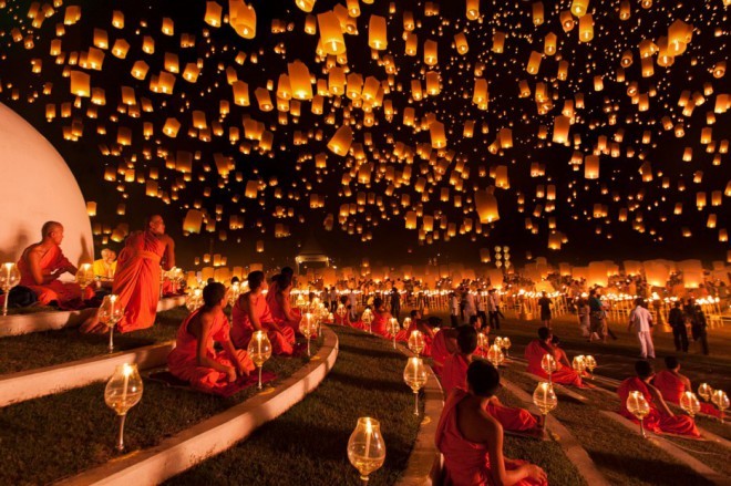 Festival luči na Tajskem.