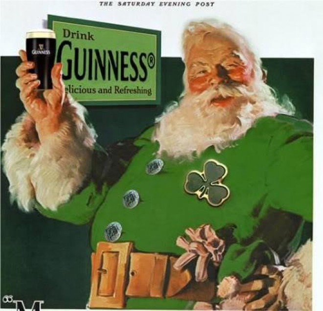Božiček na Irskem se ne brani Guinnessa.