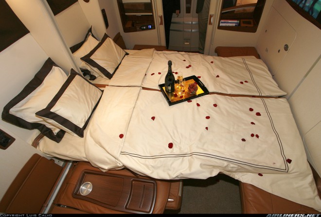 In een privésuite op een Airbus A380 wordt u vanaf het begin van uw reis als een VIP behandeld.