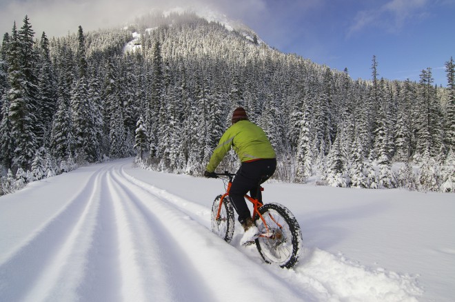 Thicker inner tubes make for a fun ride in the snow.