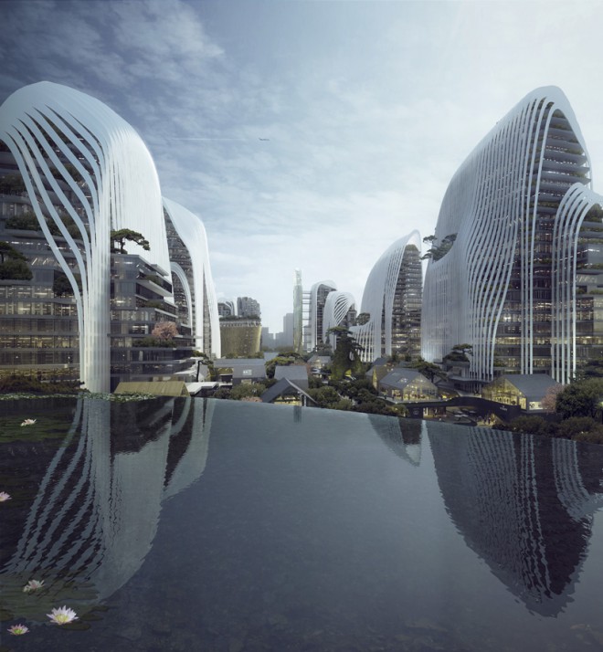 Nanjing Zendai Himalayas Center by MAD Architects. 