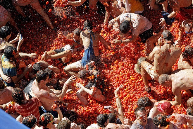 Fiesta de la Tomatina, España