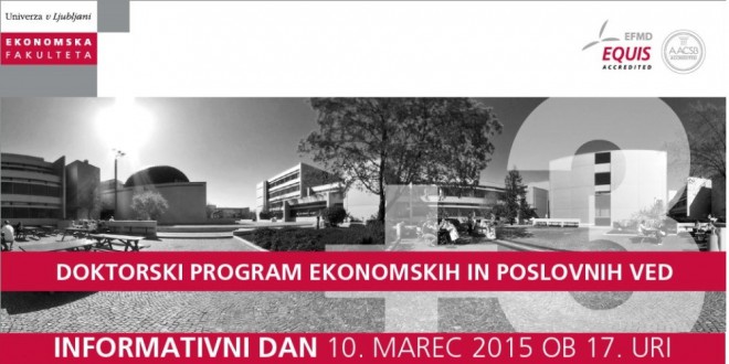 Information day for the Doctoral Program in Economic and Business Sciences