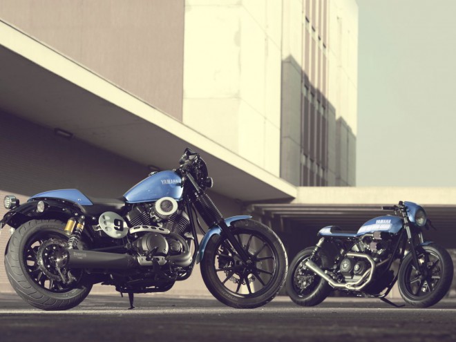 La Yamaha XV950 Racer es una motocicleta de aspecto crudo y extremadamente deportiva.