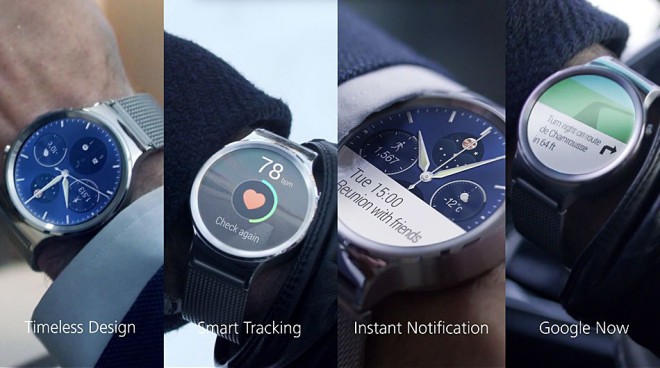 Huawei Watch er tilgjengelig i over 40 forskjellige klokkeutforminger.