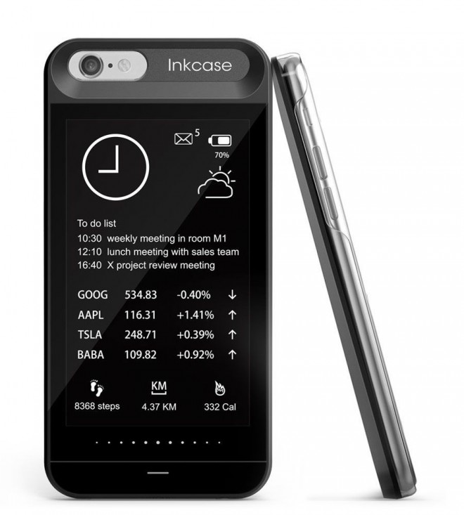 Oaxis inkCase 6 protects the phone and adds an extra screen.