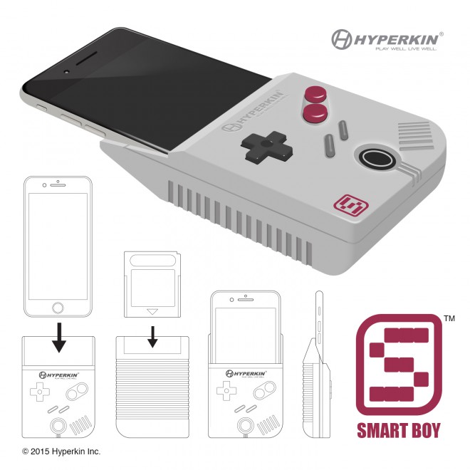 Naprava Smart Boy iPhone 6 Plus preobrazi v Game Boy.