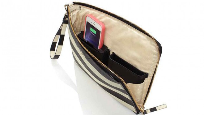 Un bolso Kate Spade x Everpurse en el que podremos cargar nuestro iPhone con una pequeña batería.