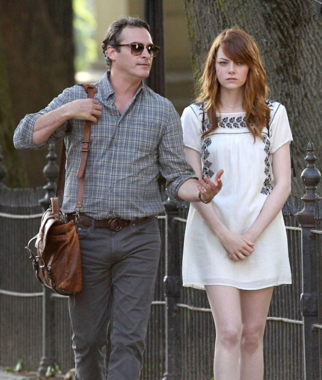 Emma Stone makes her second appearance in a Woody Allen film. She was first in his film Magic in the Moonlight. This time she gets into a relationship with the professor.