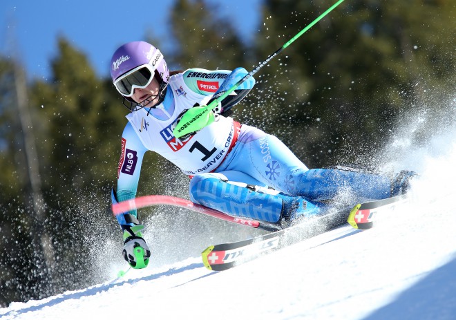 Tina Maze, skier number 1.