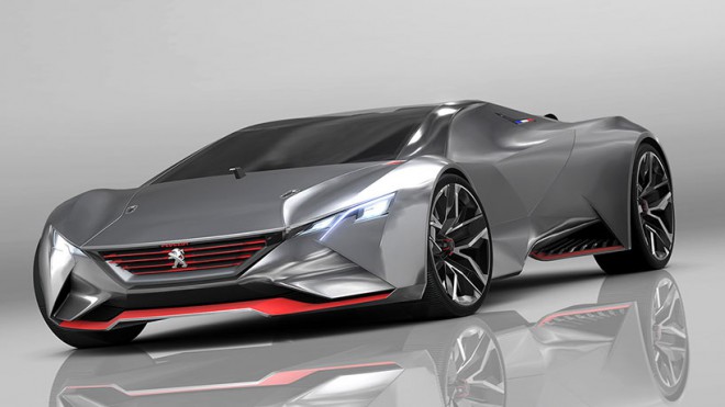The Peugeot Vision Gran Turismo is so low that a bigfoot would run over it.