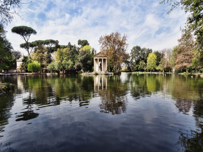 Villa Borghese Gardens, Roma, Italia