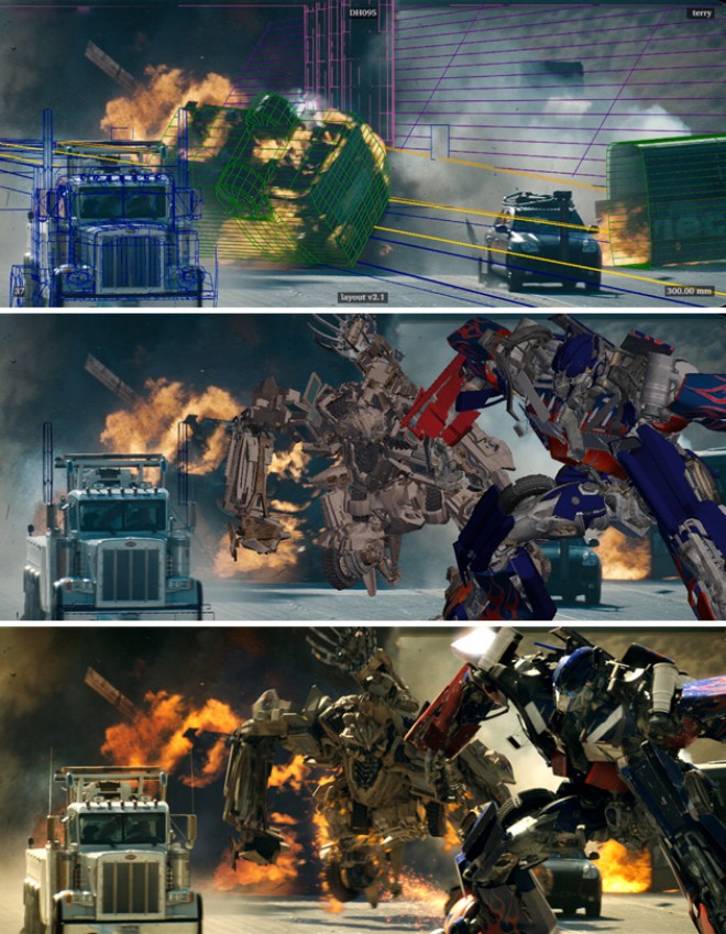 A glimpse from the making of Transformers.
