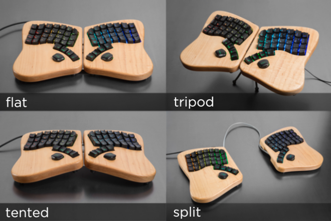 Sono disponibili quattro layout di tastiera.