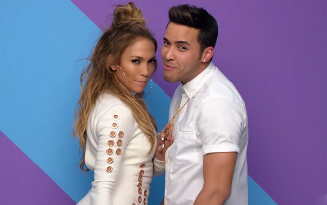 Jennifer Lopez und Pricen Royce im Musikvideo zu Back it Up.