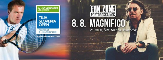 On the Slovenian coast in August, a tennis and musical treat is in store.