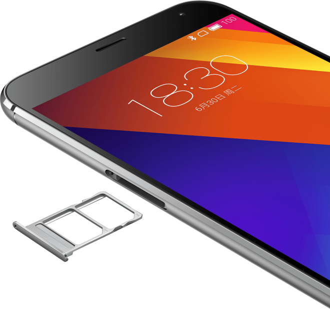 Das Meizu MX5 Smartphone kommt mit Dual-SIM-Unterstützung.