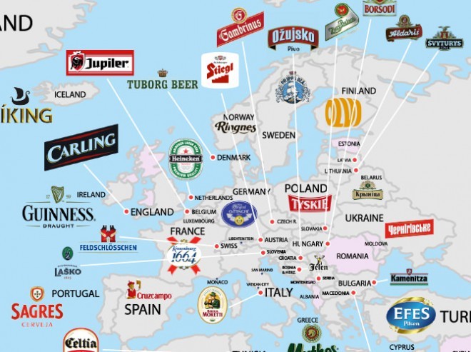 ما هي أنواع البيرة التي يفضل الأوروبيون شربها؟