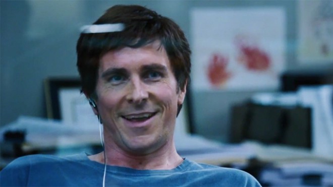 Christian Bale in his latest role. Where is Batman!