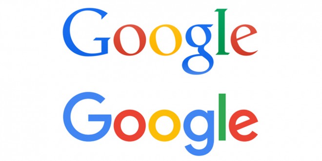 Google logotip - prej in danes :) 
