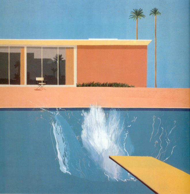 The image that served as the inspiration for the movie A Bigger Splash.